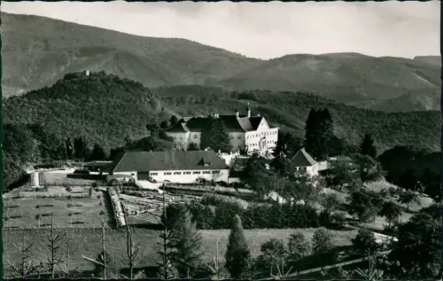 Ansichtskarte Obereggenen-Schliengen Fernblick auf Schloss Bürgeln 1956