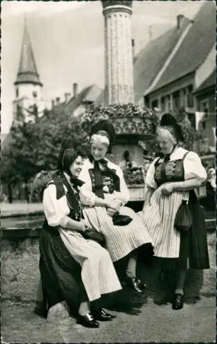 Ansichtskarte Waldshut-Tiengen Stühlingen KLETTGAU TRACHT Frauen 1961