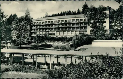 Ansichtskarte Bad Schwalbach Langenschwalbach Partie am Kurhaus 1966