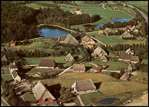 Molfsee-Kiel Luftaufnahme Schleswig-Holsteinisches Freilichtmuseum 1970