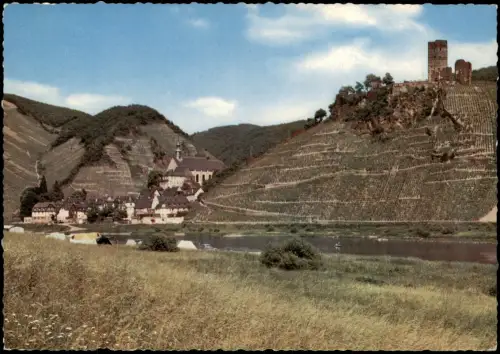 Ansichtskarte Beilstein (Mosel) Ruine Metternich an der Mosel 1965