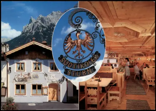 Ansichtskarte Mittenwald Mehrbildkarte Südtiroler Stub'n am Obermarkt 1980
