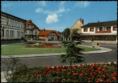 Munster (Lüneburger Heide) Springbrunnen am Friedrich-Heinrich-Platz 1965