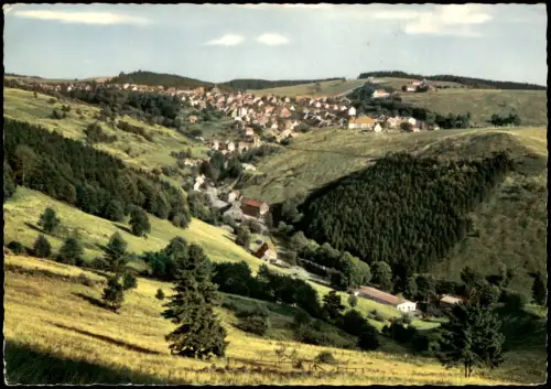 Sankt Andreasberg-Braunlage: Panorama-Ansicht der Bergstadt im Tal 1967