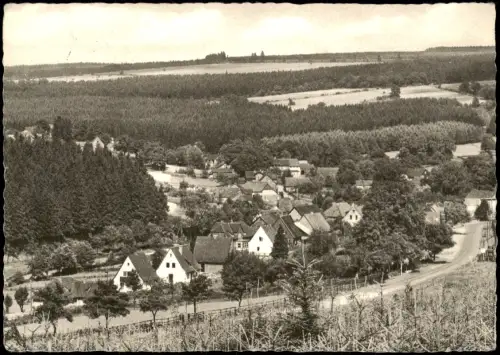 Neuhaus im Solling-Holzminden Panoramablick auf Neuhaus im Solling 1956