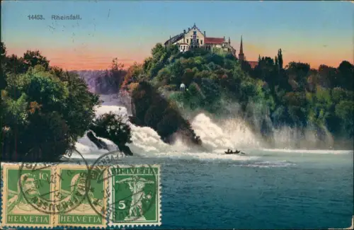 Ansichtskarte Neuhausen am Rheinfall Rheinfall 1921