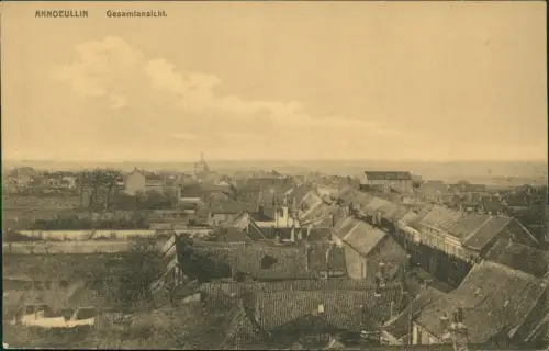 CPA Annœullin Gesamtansicht aus der Vogelperspektive 1918