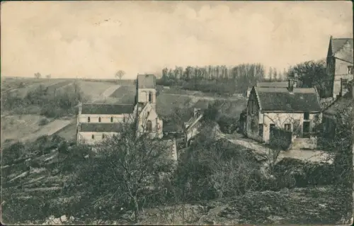CPA Laffaux Kirche und Häuser 1905