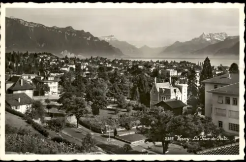 Ansichtskarte Vevey La Tour-de-Peilz 1960