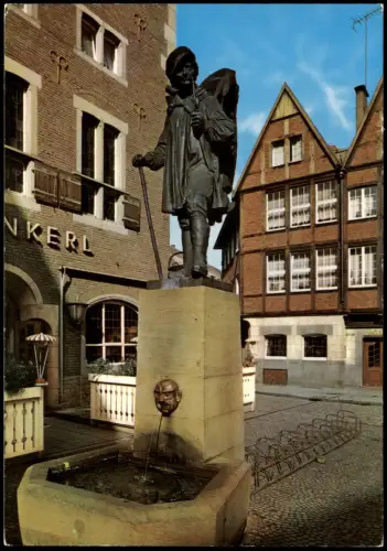 Ansichtskarte Aachen "Der Kiepenkeri", Brunnen 2000