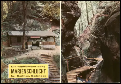 Ansichtskarte Bodman-Ludwigshafen Marienschlucht 2000