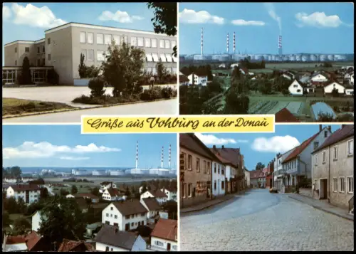 Vohburg an der Donau Mehrbild-AK Strassen, Teilansichten, Schule? 2010/1975