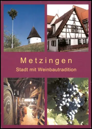 Metzingen Mehrbild-AK mit Weinberghäusle Wengerter Haus Weinbaumuseum 2000