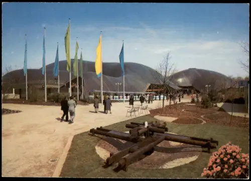 Ansichtskarte Mannheim Multihalle im Geländeteil Herzogenried 1975