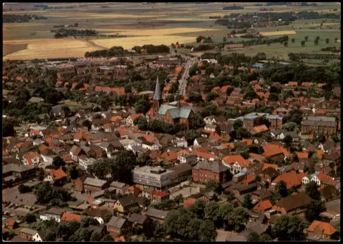 Ansichtskarte Meldorf Ortskern mit Kirche 1984