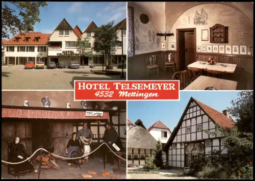 Ansichtskarte Mettingen (Westfalen) HOTEL TELSEMEYER 1985