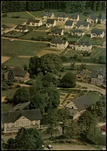 Neuhaus im Solling-Holzminden Luftaufnahme Hotel Brauner Hirsch 1961