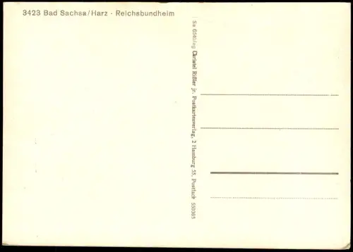 Ansichtskarte Bad Sachsa Reichsbundheim 1965