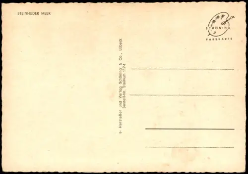 Ansichtskarte Wunstorf Insel Wilhelmstein mit Segelbooten 1960
