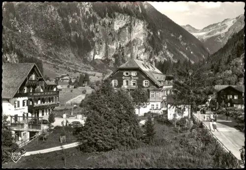 Postcard Badgastein Hotel Grüner Baum im Kötschachtal 1955