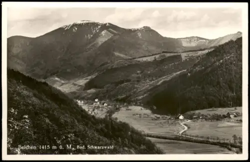 Ansichtskarte Aitern Panorama Belchen Bad. Schwarzwald 1940