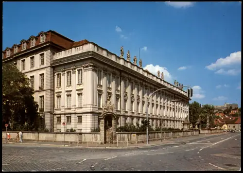 Ansichtskarte Ansbach Straßen Partie am Schloß 1975