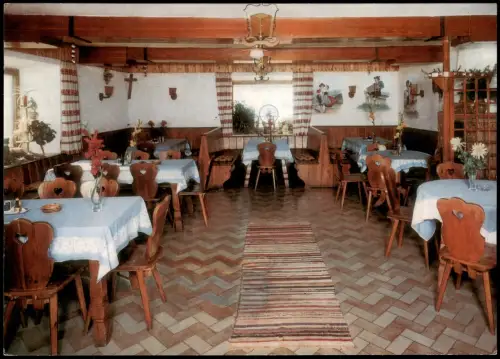 Arrach Innenansicht Berggasthof Pension ECK Bes. Karl Mühlbauer 1972