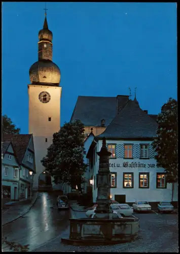 Arnsberg Ortsansicht Am Glockenturm, Hotel Gaststätte, Autos 1970