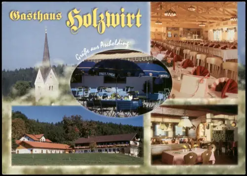 Ascholding-Dietramszell Gasthaus Holzwirt Am Holz (Mehrbildkarte) 1990