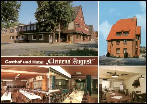 Davensberg-Ascheberg Westfalen Mehrbildkarte Gasthof Hotel Clemens August 1983