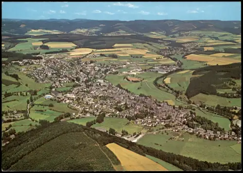 Ansichtskarte Schmallenberg Luftbild Luftaufnahme Ort Hochsauerland 1980