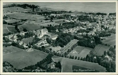 Ansichtskarte Dießen am Ammersee (Diessen) Luftbild Luftaufnahme 1938