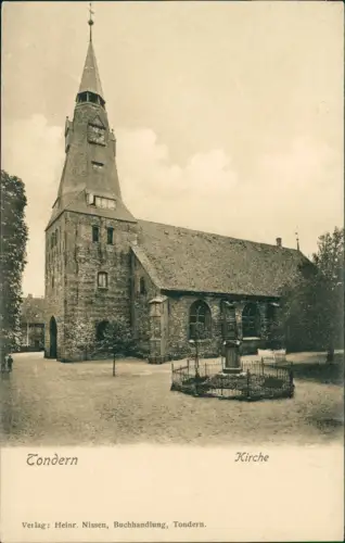 Postcard Tondern Tønder (Tynne / Tuner) Kirke Kirche 1913