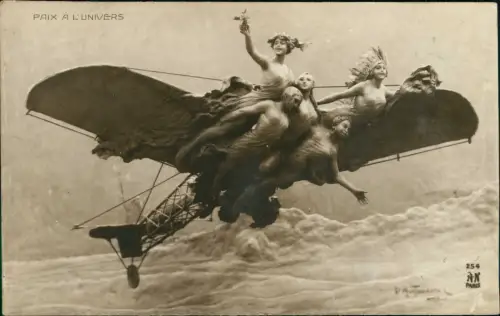 Ansichtskarte  Künstlerkarte PAIX A L'UNIVERS 1917