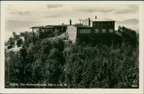 Ansichtskarte Oybin Hochwaldbaude Fotokarte Oberlausitz 1938