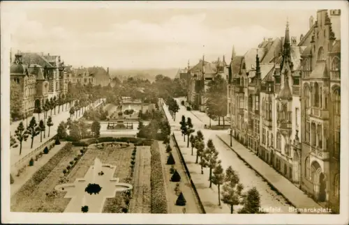 Ansichtskarte Krefeld Crefeld Bismarckplatz Fotokarte 1938