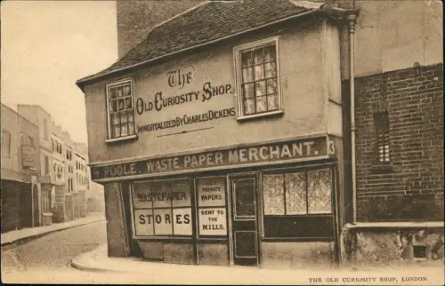 Postcard London The old curiosity Shop, London 1911