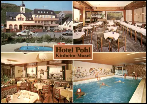 Kinheim (Mosel) Hotel-Restaurant-Metzgerei Pohl (Mehrbildkarte) 1970