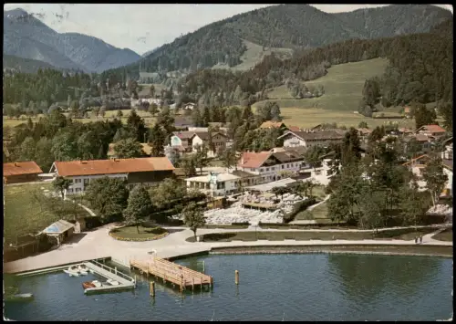 Bad Wiessee Luftbild Königslinde  Konditorei-Haus 1965    Bahnpoststempel