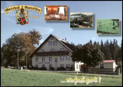 Ansichtskarte Regnitzlosau Gasthof Raitschin 1995