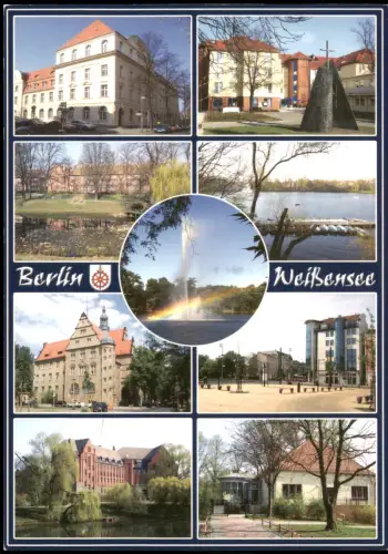 Weißensee-Berlin Mehrbildkarte mit diversen Stadtteilansichten 2000