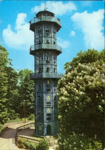 Ansichtskarte Löbau Aussichtsturm auf dem Löbauer Berg 1984