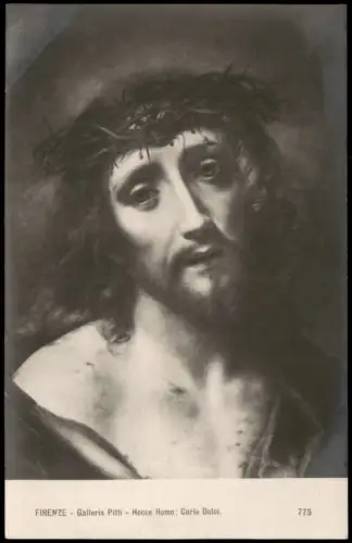 Florenz Firenze Kunst-Ansicht Galleria Pitti Hecce Homo; Carlo Dolci 1910