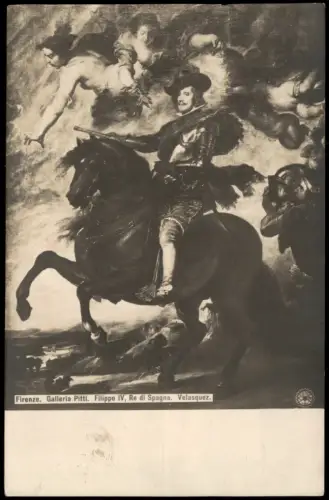 Florenz Firenze Kunst  Galleria Pitti Filippo IV, Re di Spagna, Velasquez 1910