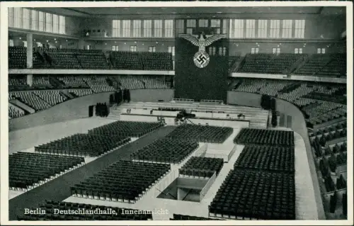 Charlottenburg-Berlin Deutschlandhalle - Innen - Propaganda WK2 1936