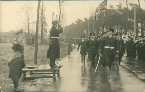 Militär Propaganda 2.WK Kriegsmarine Parade ranhohe Offiziere 1940