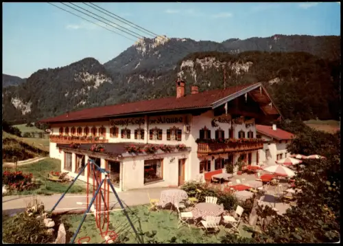 Ansichtskarte Aschau im Chiemgau Gasthof u. Metzgerei „Zur Klause" 1995