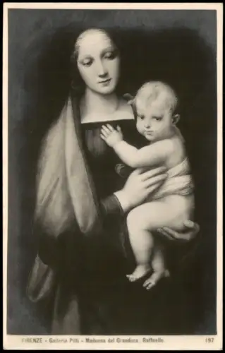 Florenz Firenze Kunst Galleria Pitti Madonna del Granduca, Raffaello 1910