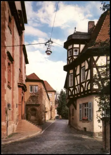 Ansichtskarte Aschaffenburg Pfaffengasse 1990