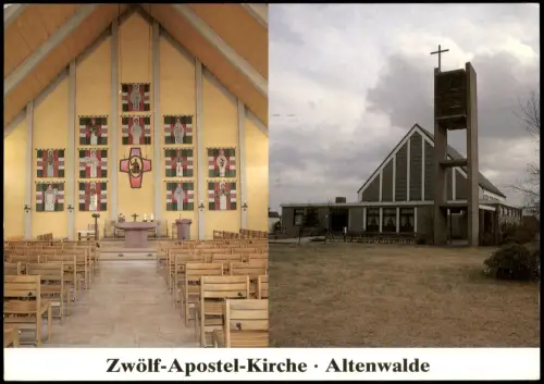 Ansichtskarte Altenwalde-Cuxhaven Zwölf-Apostel-Kirche 1990